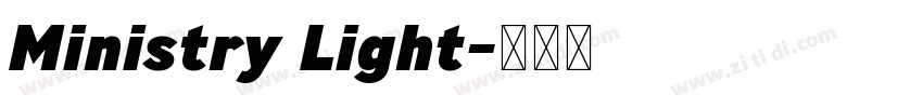 Ministry Light字体转换